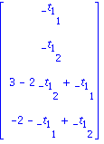 matrix([[_t[1][1]], [_t[1][2]], [3-2*_t[1][2]+_t[1][1]], [-2-_t[1][1]+_t[1][2]]])