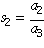 s[2] = a[2]/a[3]