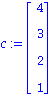 c := matrix([[4], [3], [2], [1]])