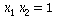 `*`(x[1], `*`(x[2])) = 1