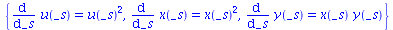 {diff(u(_s), _s) = `*`(`^`(u(_s), 2)), diff(x(_s), _s) = `*`(`^`(x(_s), 2)), diff(y(_s), _s) = `*`(x(_s), `*`(y(_s)))}